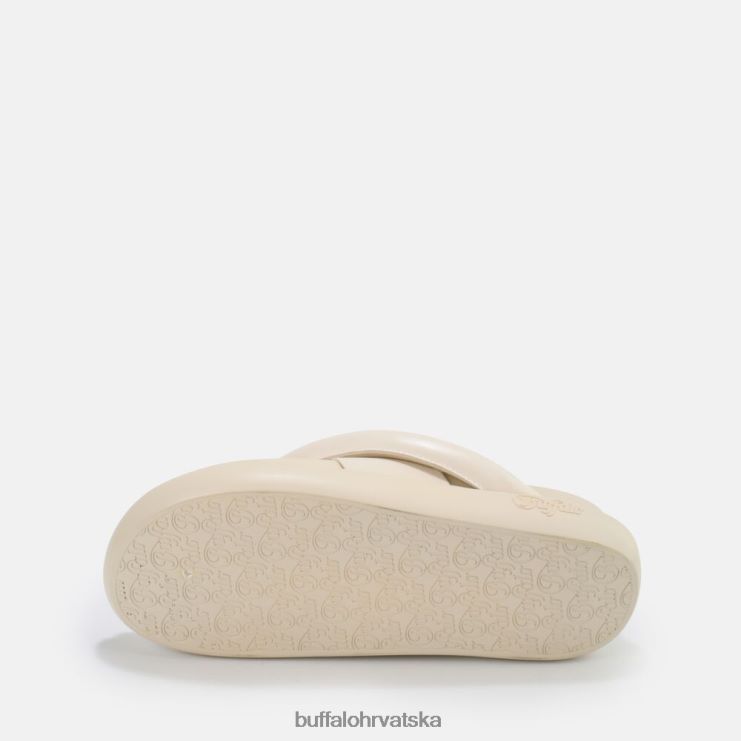 krem boje Buffalo rey veganske sandale na preklopnu platformu |slajdova TDD6T723